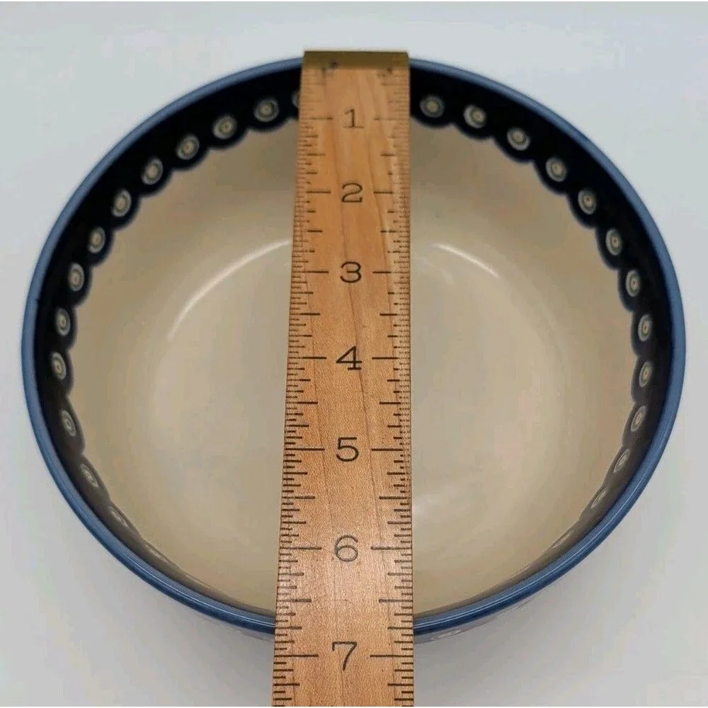 polish pottery boleslawiec Pumpkin Bowl Eyes 7